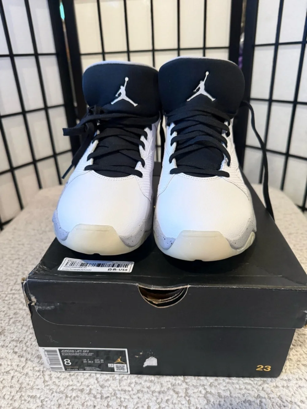 Nike Air Jordan Lift Off White/Black/Wolf‎ Grey Size 8 Men’s NEW w/ Box